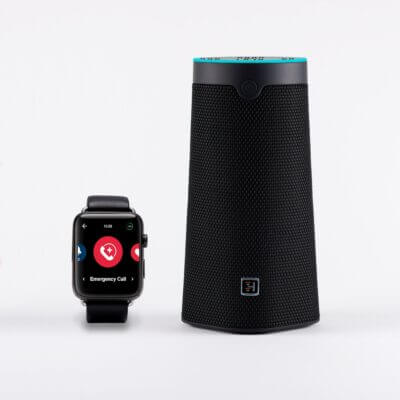 2 WellBe Smart Speaker and Smartwatch Bundle